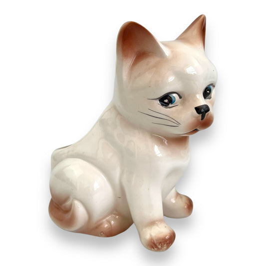 White Cat Plant Pot