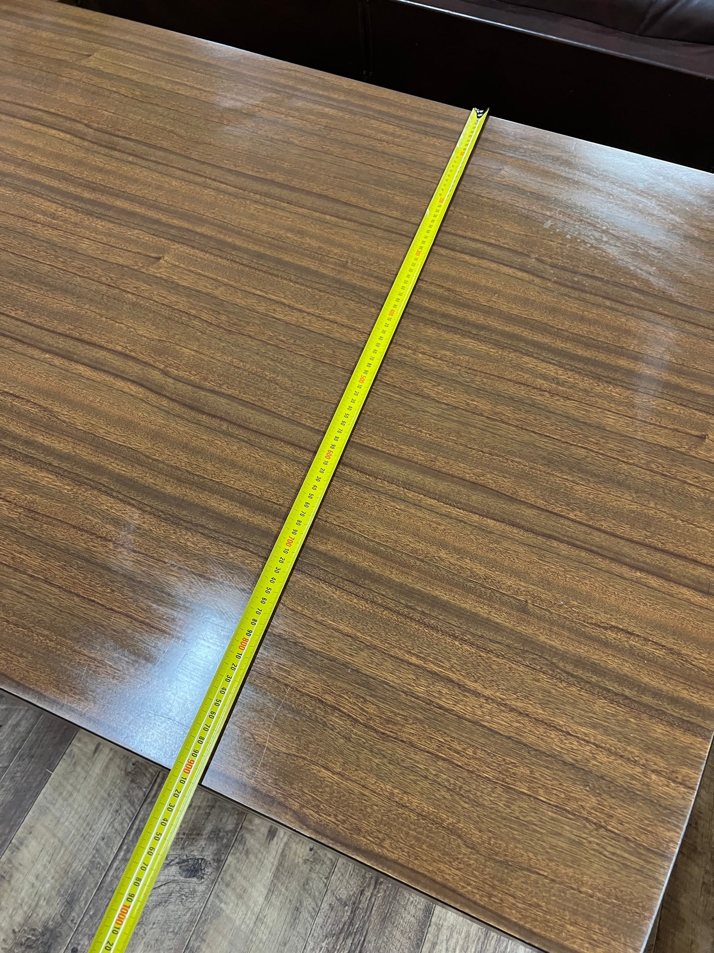 Brown laminate drop leaf Extendable dining table