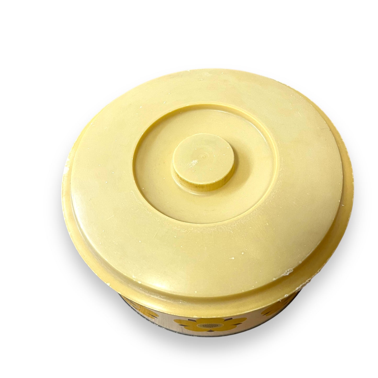 Willow Australia Yellow Flower Tin Container with Lid - Made in Australia