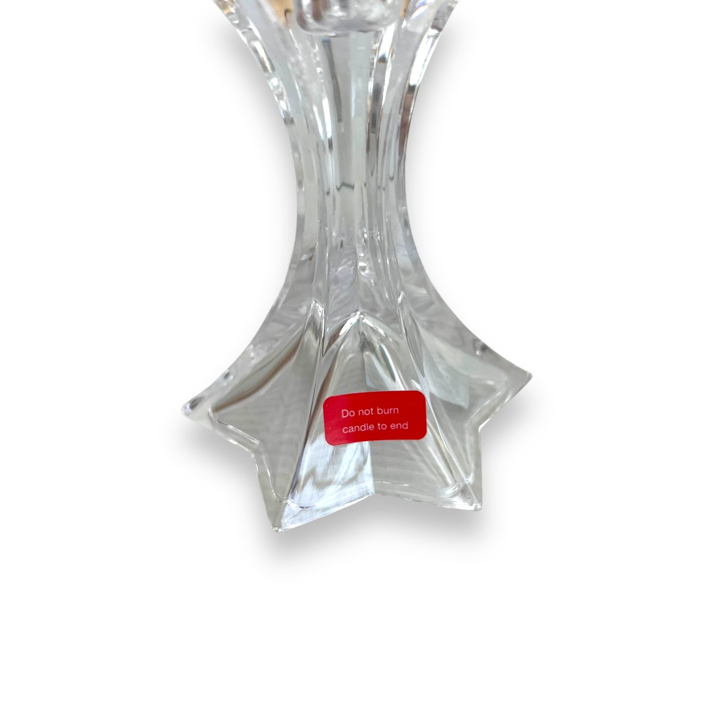 Mikasa Fire Star Crystal Candlestick Holders – Small Design (Set of 2)