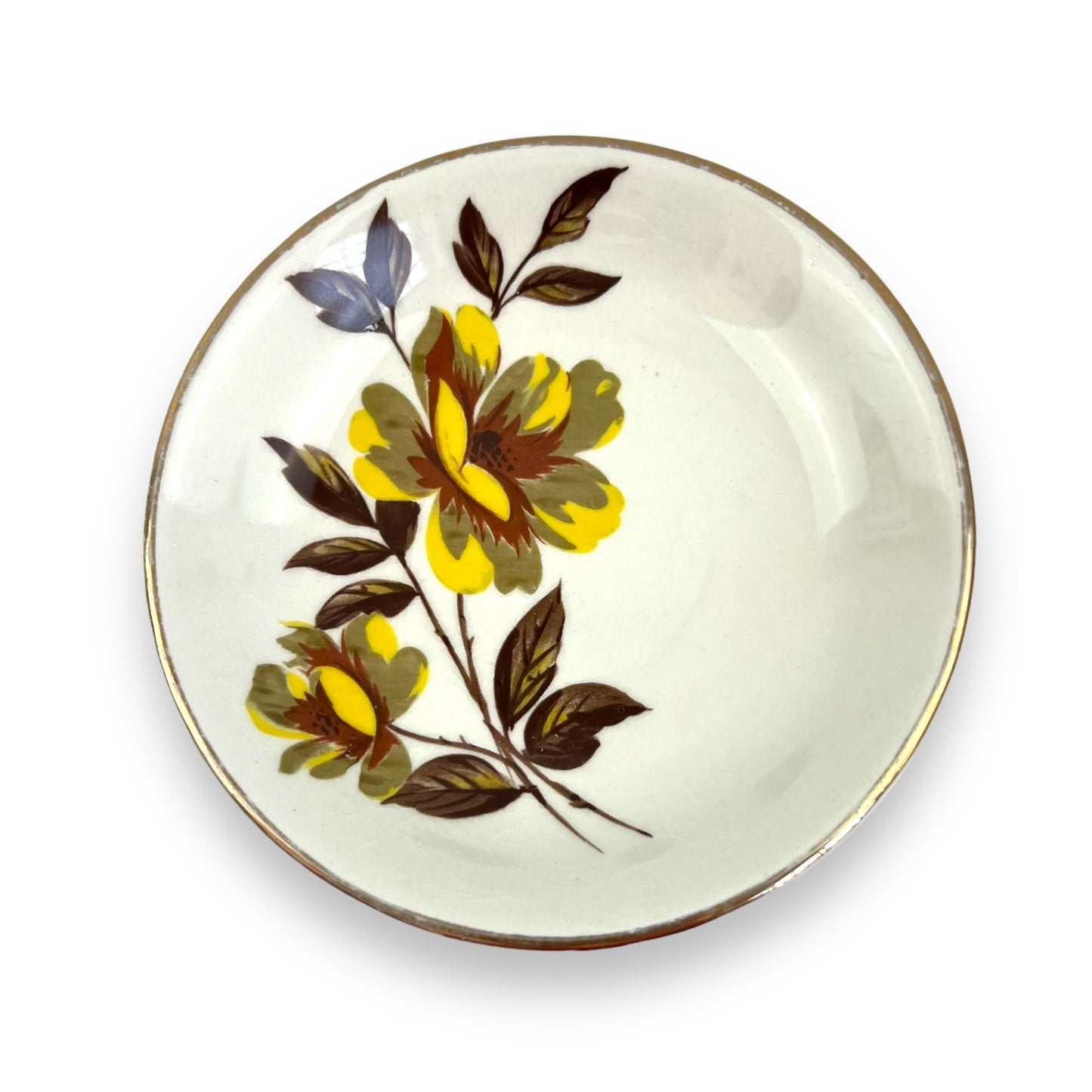 Yellow Rose Plate Small