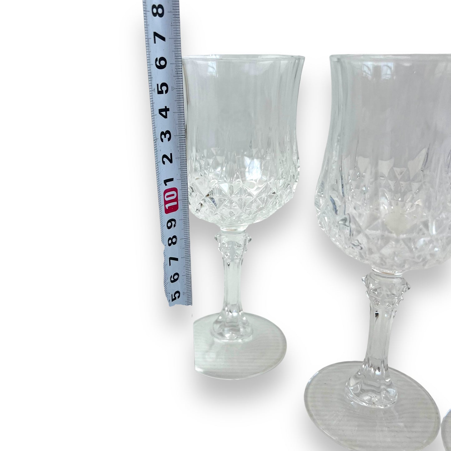 Set of 6 Cristal d’Arques Vintage Wine Glasses