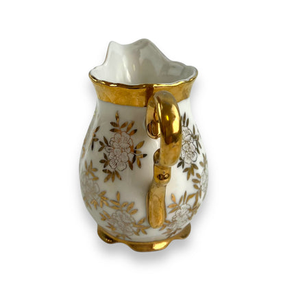 Gold rose pattern small creamer jug - made in Japan
