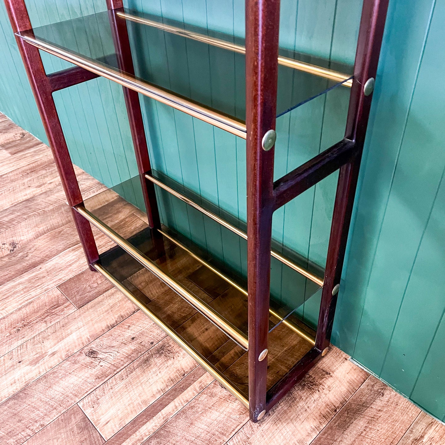 Brass & Timber Display Shelf