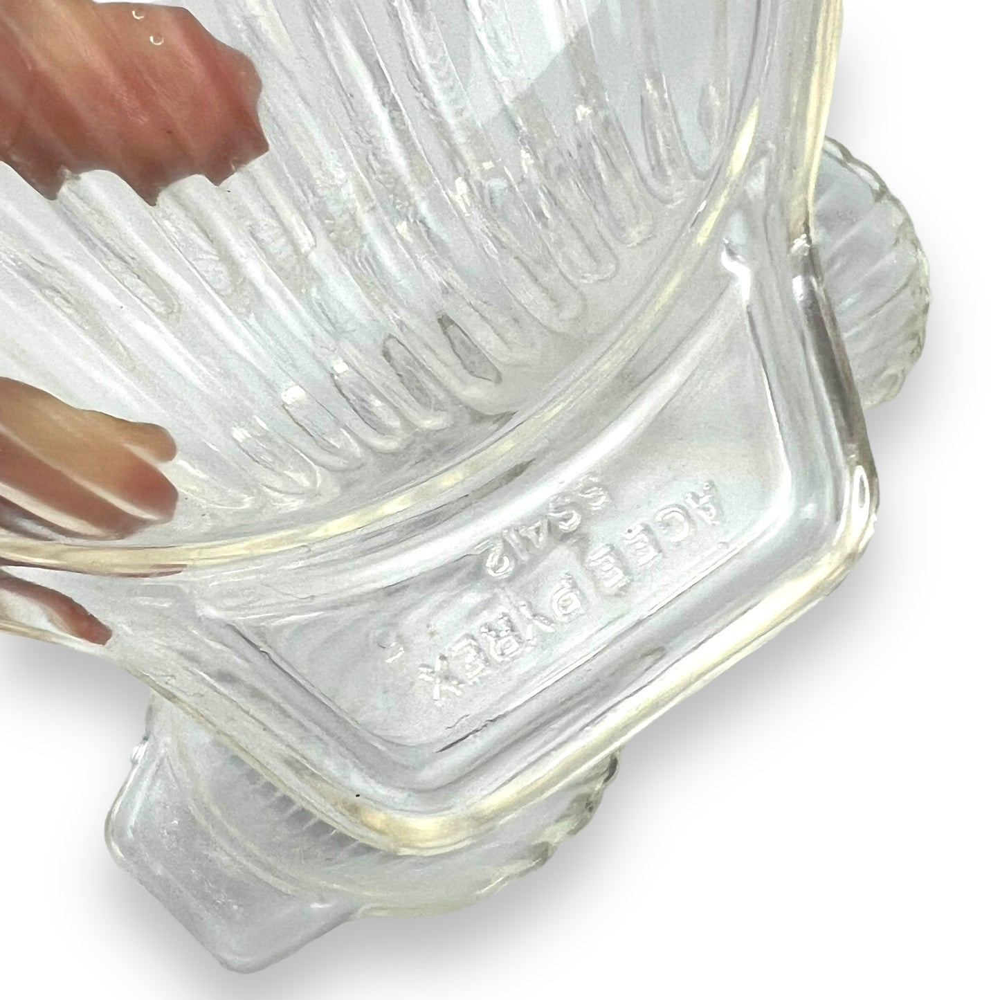 Glass Shell Dish x4 Agee Pyrex