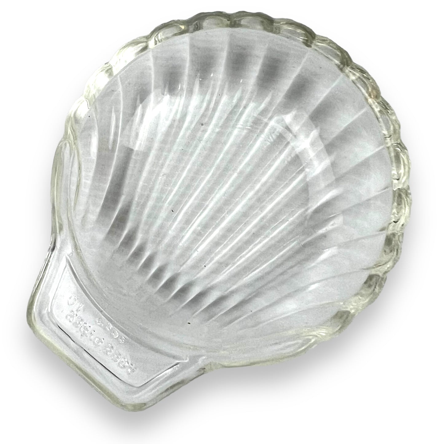 Glass Shell Dish x4 Agee Pyrex