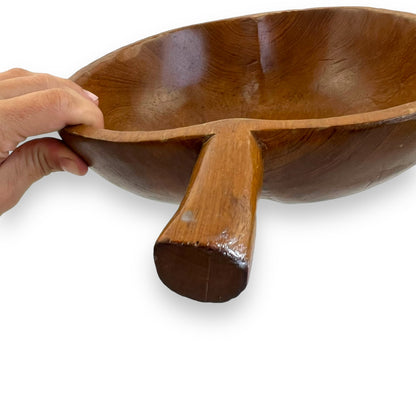 Wooden Apple Shape Bowl