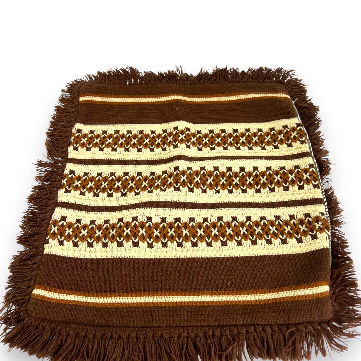 Brown & Beige Stripe Pillowcase