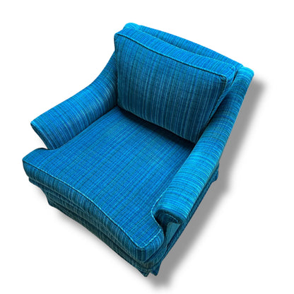 Blue Striped Armchair