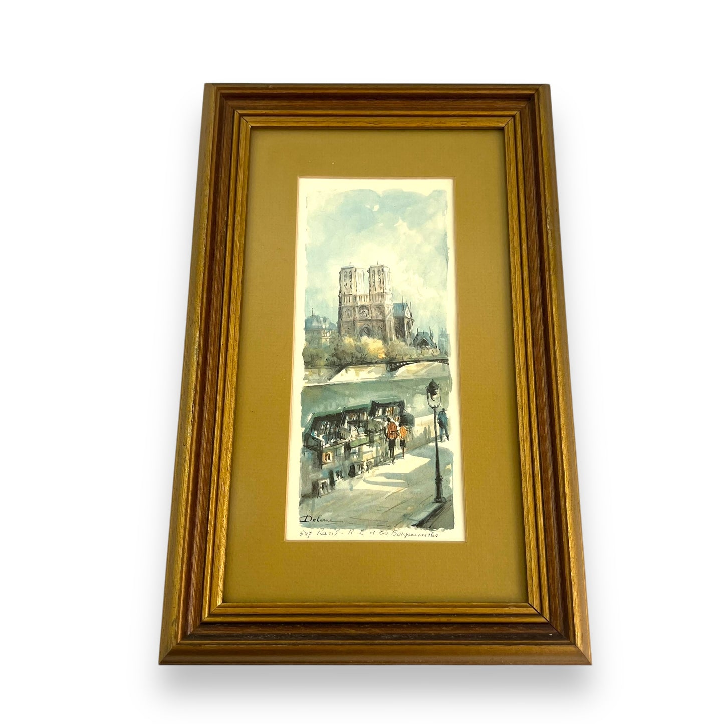 “Bouquinistes” Print by Lucien DELARUE