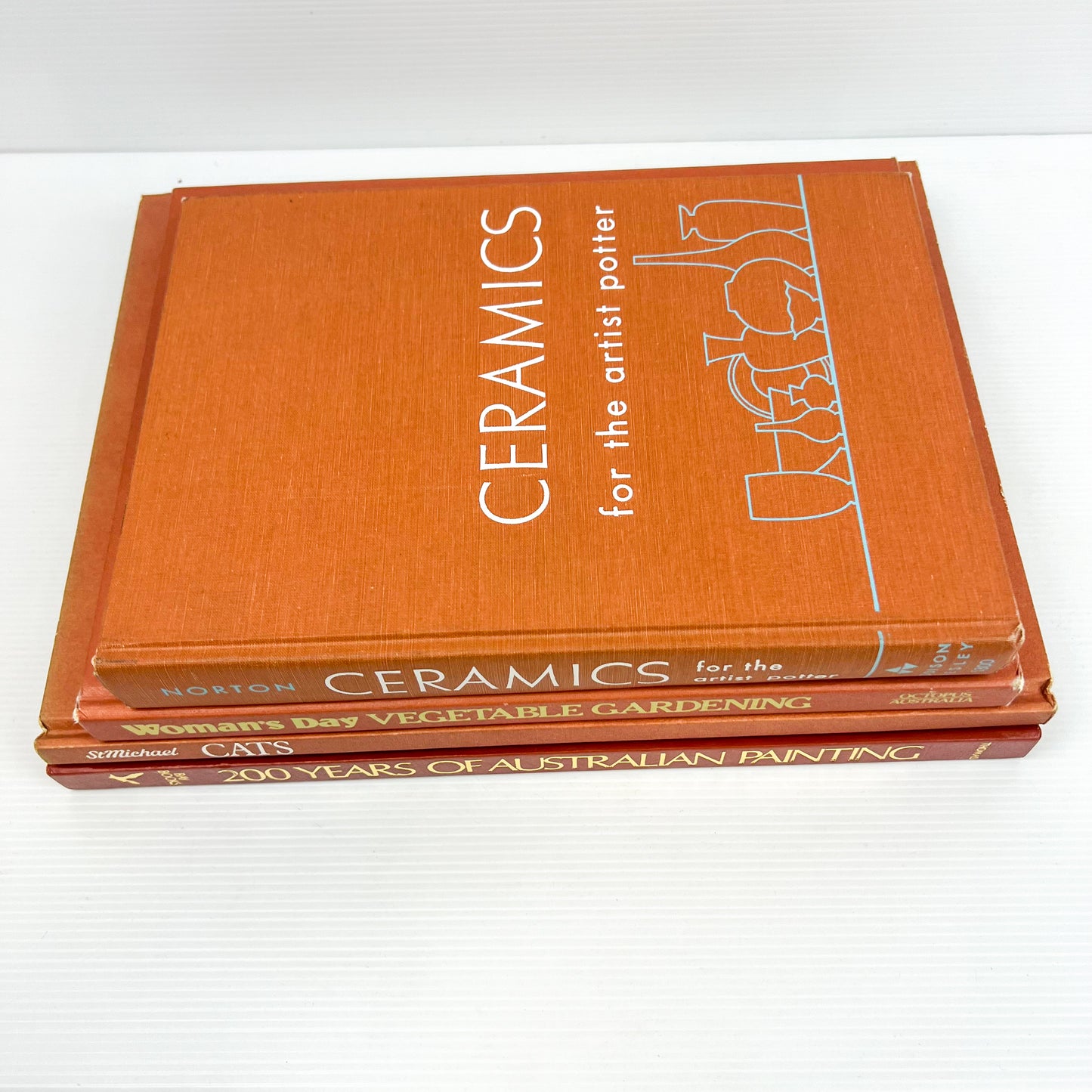 Brown Hard Cover Book Bundle