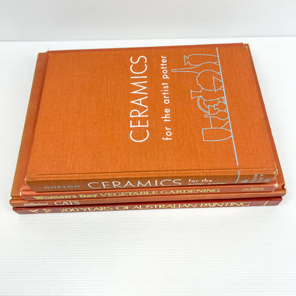 Brown Hard Cover Book Bundle
