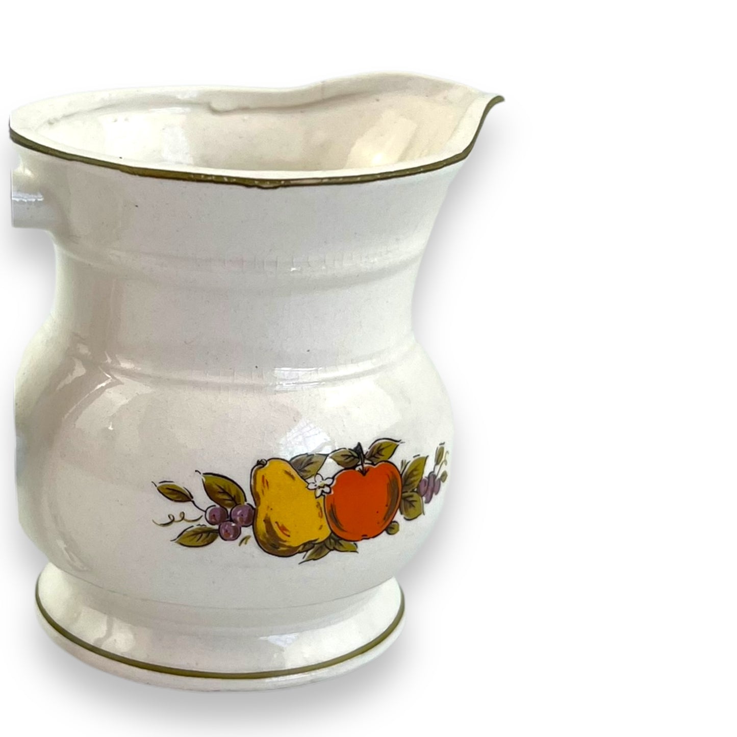 Creamer jug with fruit art