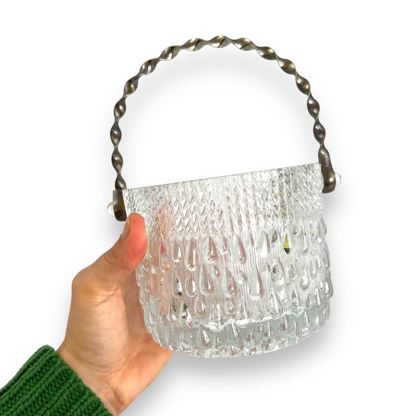 Teleflora Ice Bucket with twist chrome handle