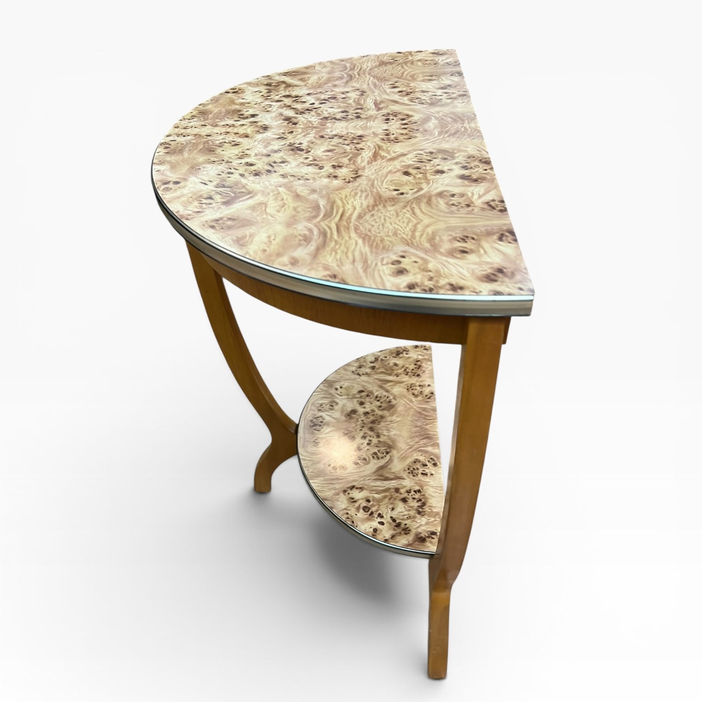 1. Burlwood Hall Table / Console Table