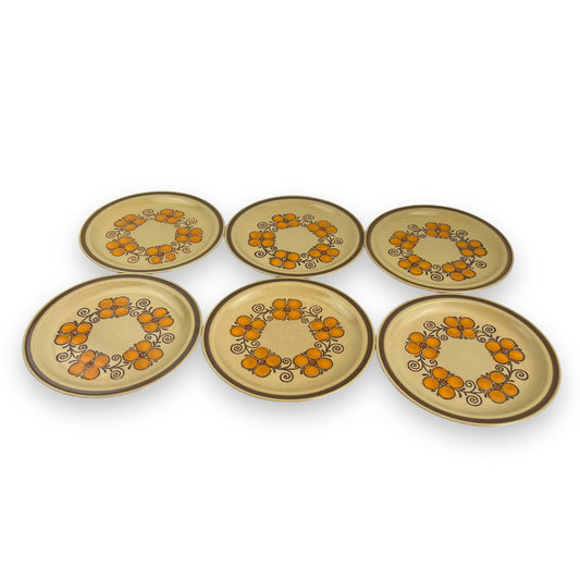 Set of 6 Three Castles Stone “Grenada” dinner plates