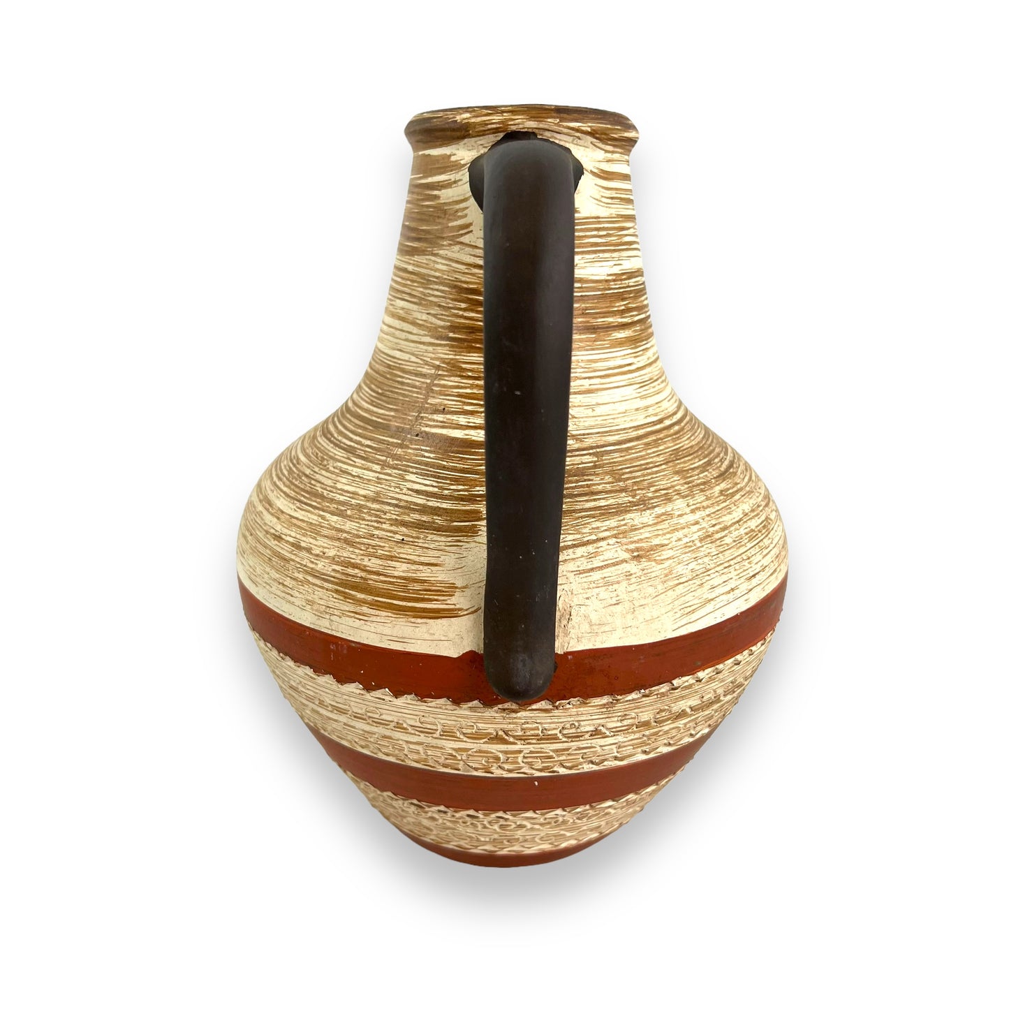 German Pottery Vase with Handle Stamp 316 on base