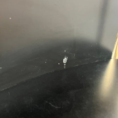 Curved Brass & Black Bar / Console Cabinet