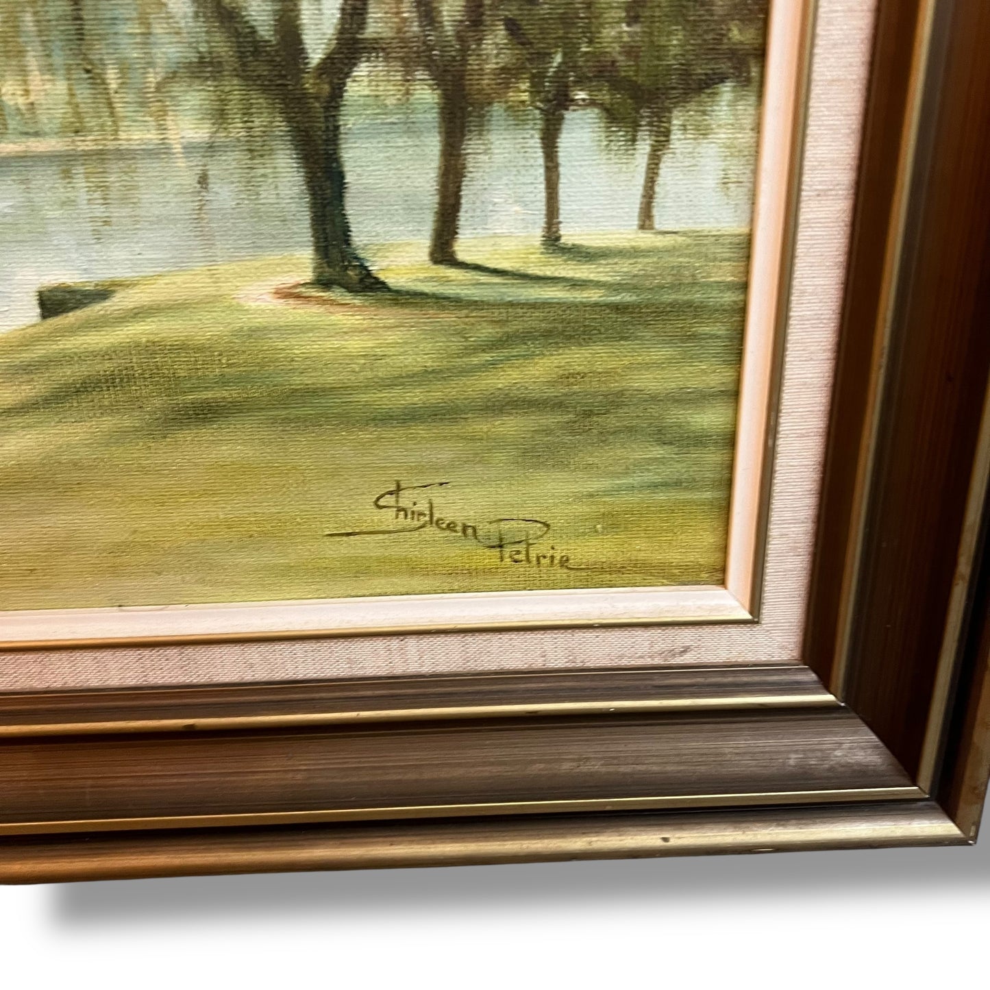 Willow Tree Landscape by Chrileen Petrie – Original Oil Painting