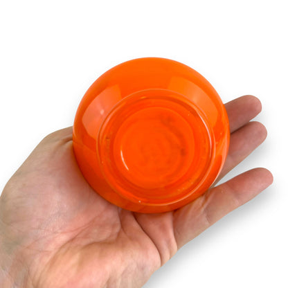Orange Cased Glass Vase – Vibrant Retro Decor Statement Piece