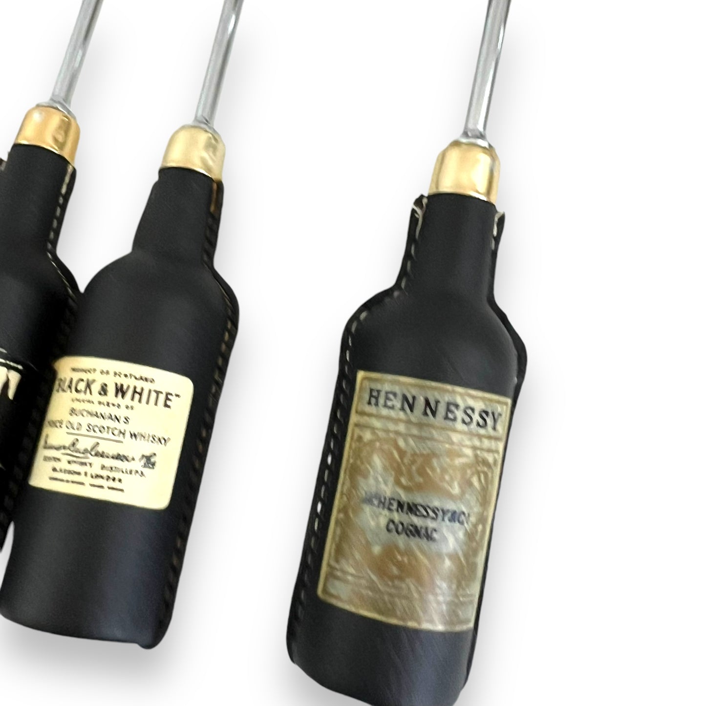 Leather Handle Bar Utensil Set