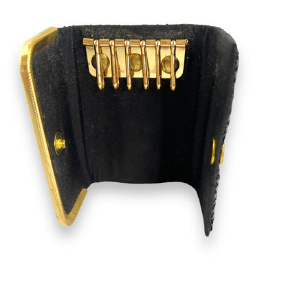 Black and Gold Mesh Key Purse