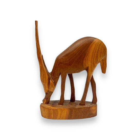 Wooden Carved Antelope Statue