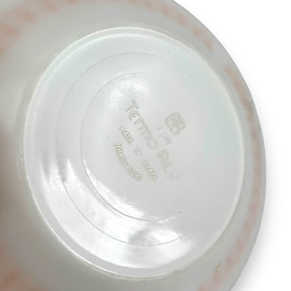 Termo-Rey Orange & white Cup & Plate Trio - Made in Brazil