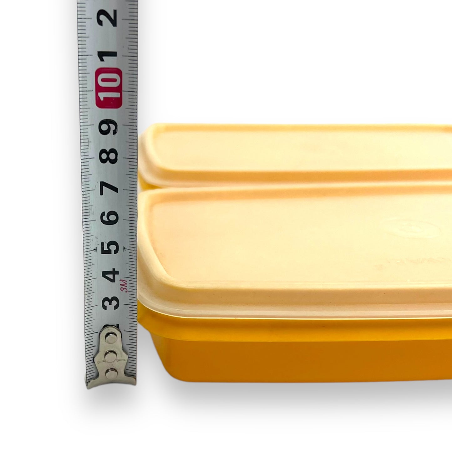 X2 Yellow Tupperware Storage Containers