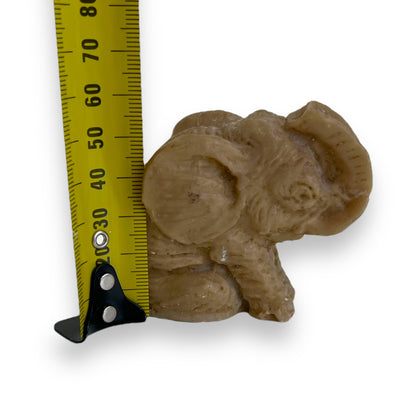 Sitting elephant ornament statue