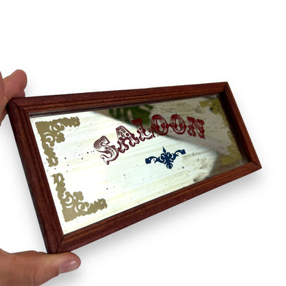 Saloon Glass Mirror Framed Bar Sign