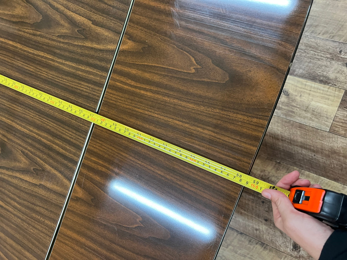 Brown Laminate Drop-Leaf Dining Table