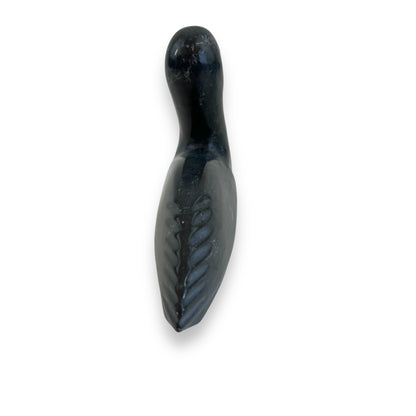 Stone carved duck statue