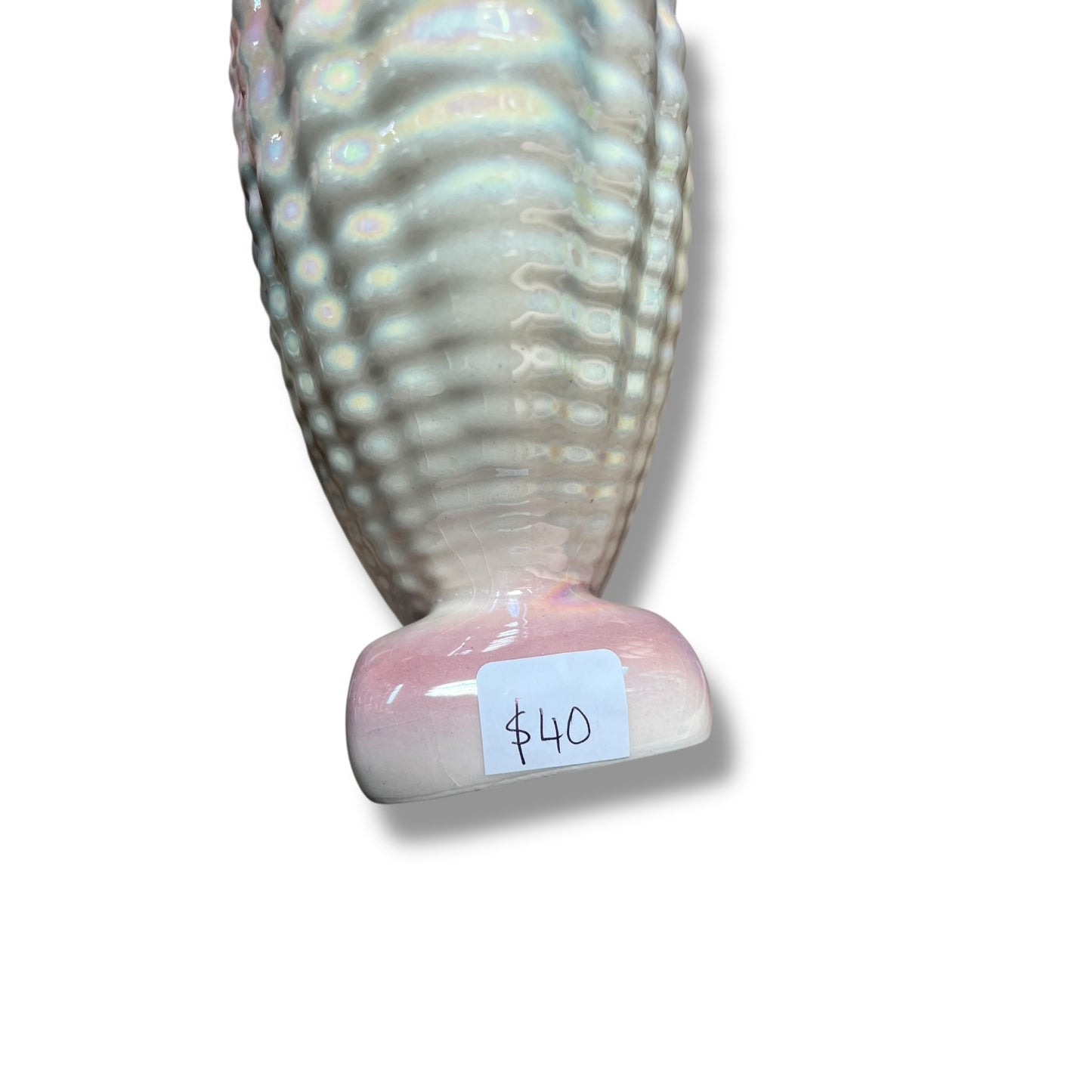 Iridescent Shell Vase