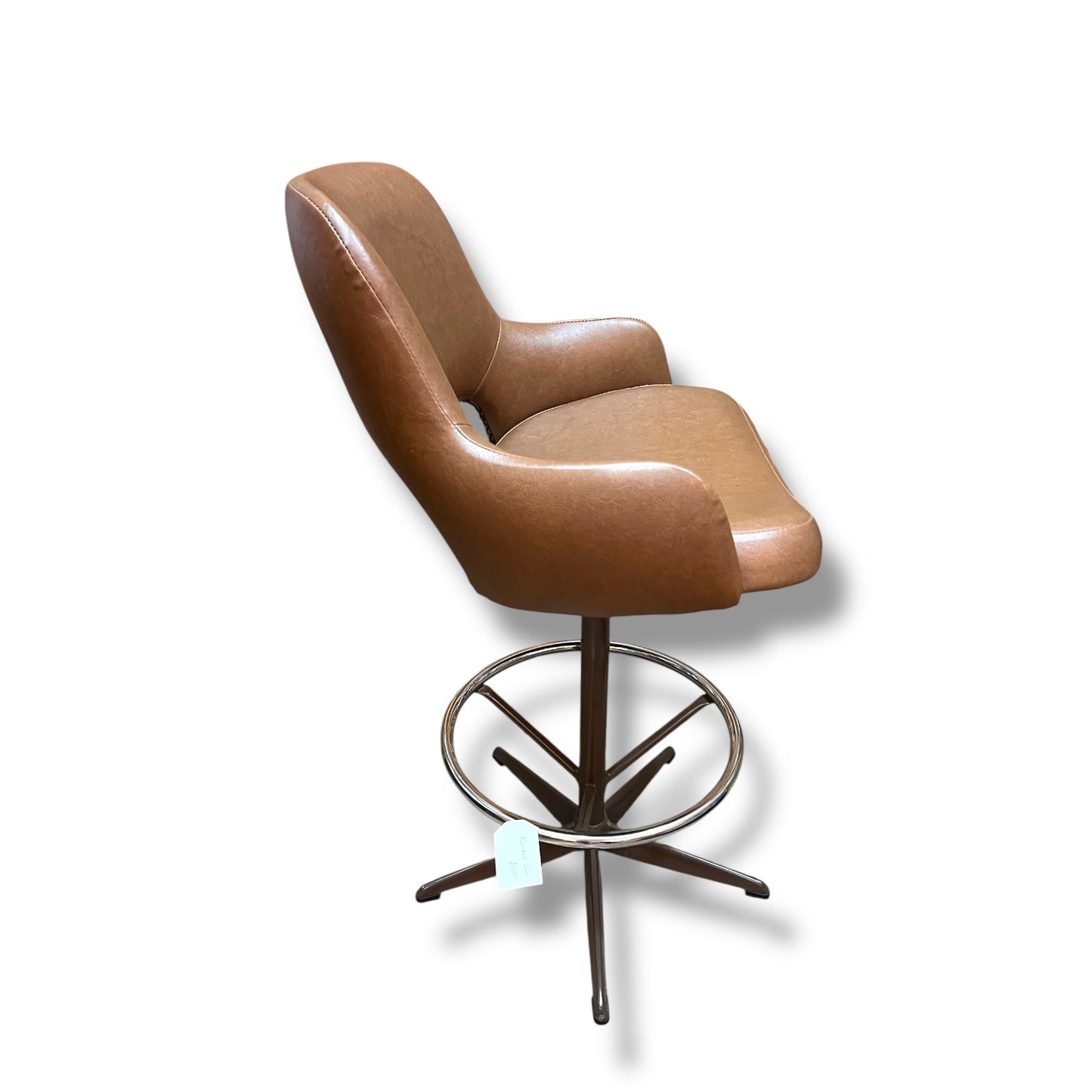 Kendall Brown Vinyl Swivel Bar Stool