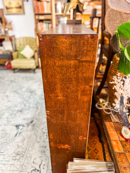 Solid Timber Bookcase / Open Bookshelf – Rustic Hardwood