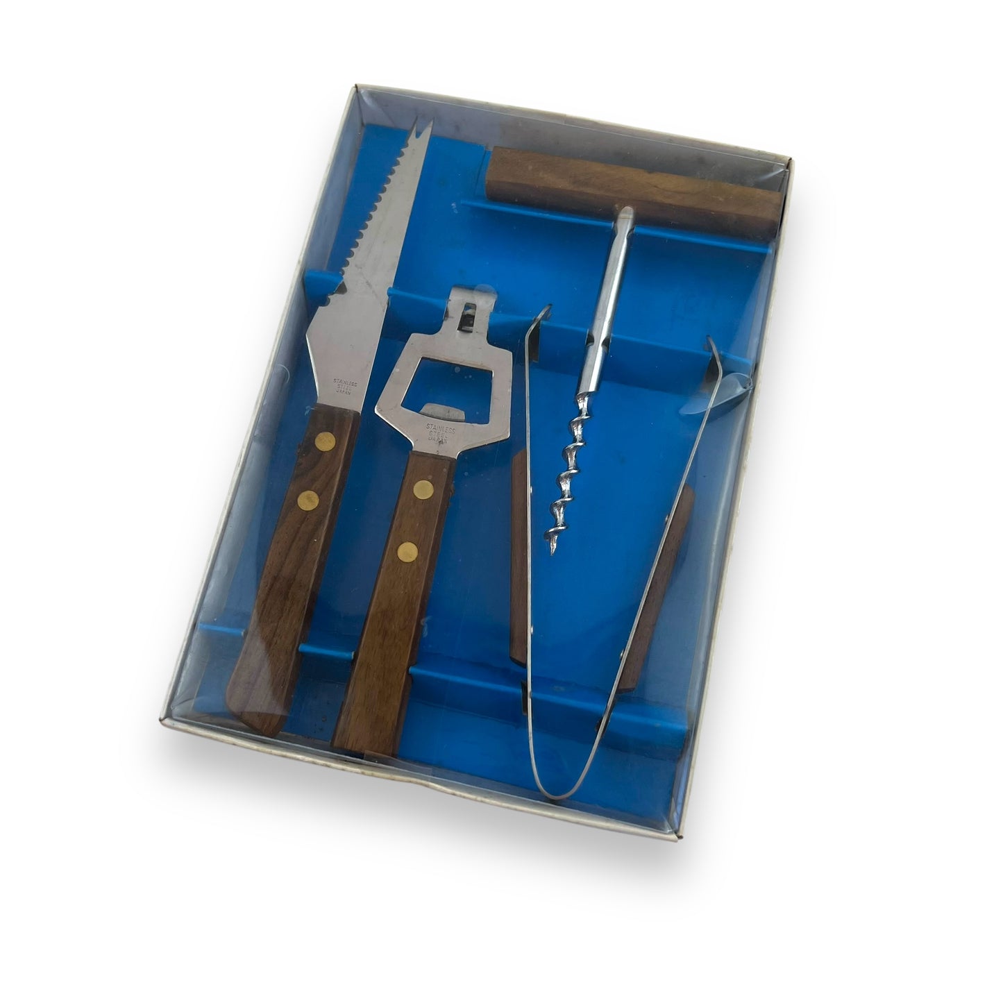 Wood Handle Bar Utensil Set - New in Box