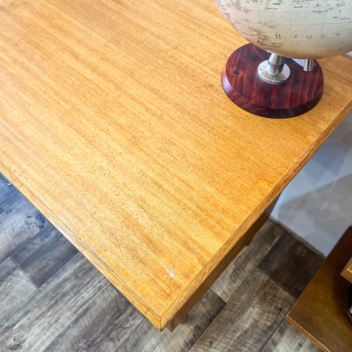 Mid-Century Desk with Three Drawers