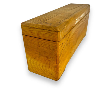 Wooden Recipe Card Storage Box