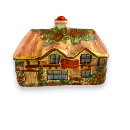Cottage shaped butter dish lid