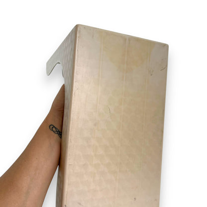 Audio Sonic Record Library Beige Plastic Storage Holder