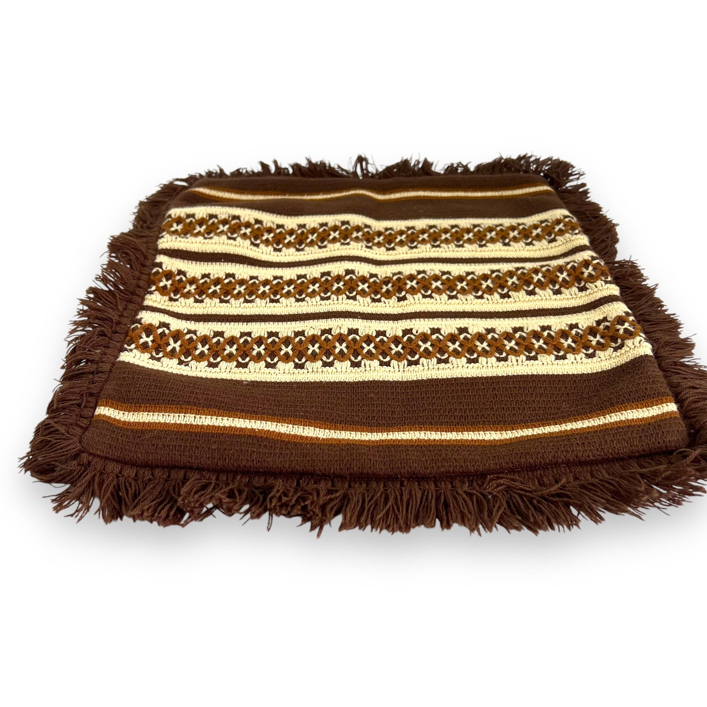 Brown & Beige Stripe Pillowcase