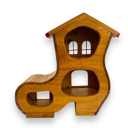 Wooden Shoe House Handcrafted Vintage Dollhouse