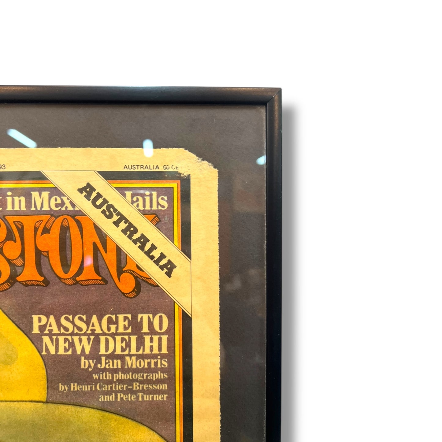 Framed 1975 Rolling Stone Magazine Cover — Neil Young Issue No. 193