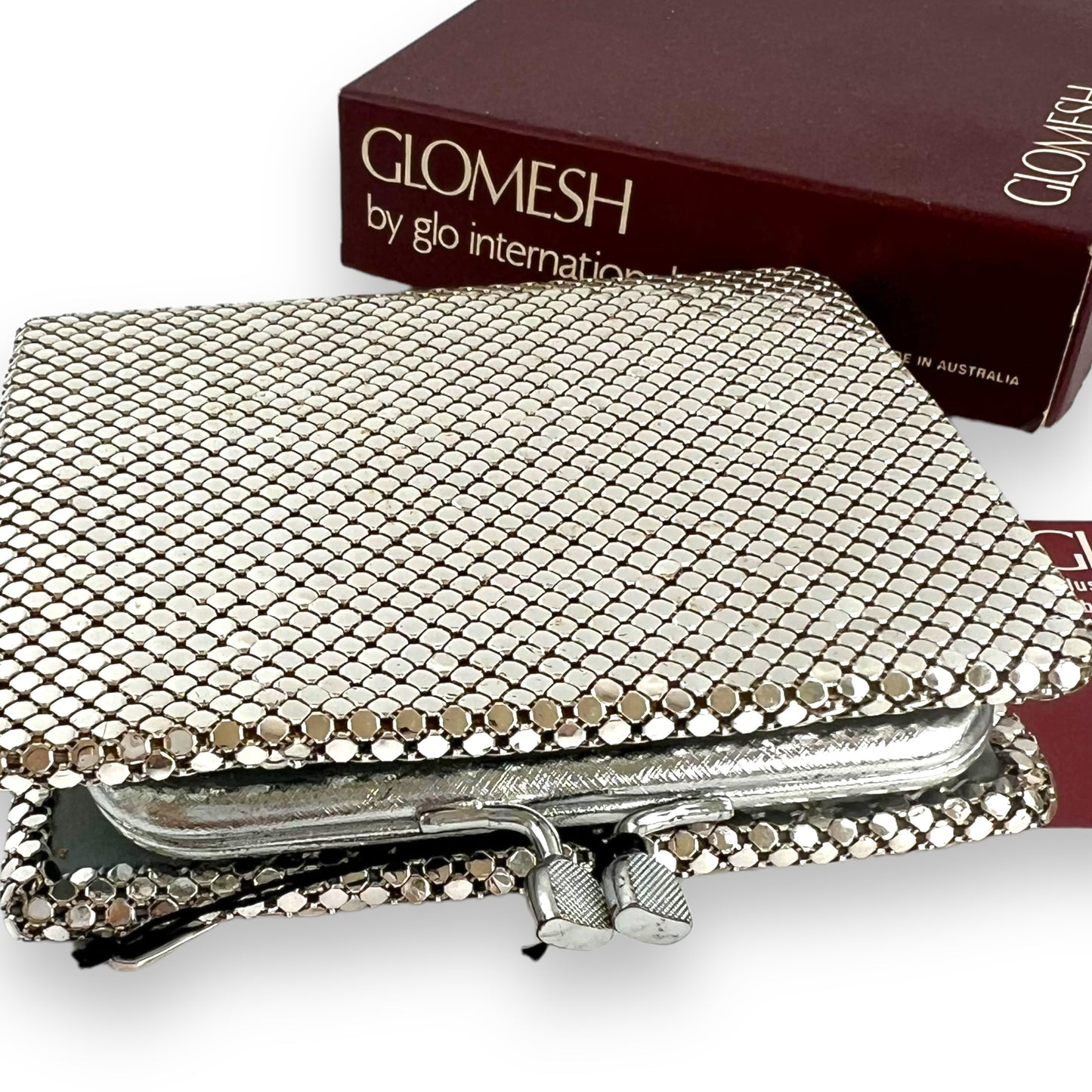 Glomesh Silver Mesh Wallet in Original Box