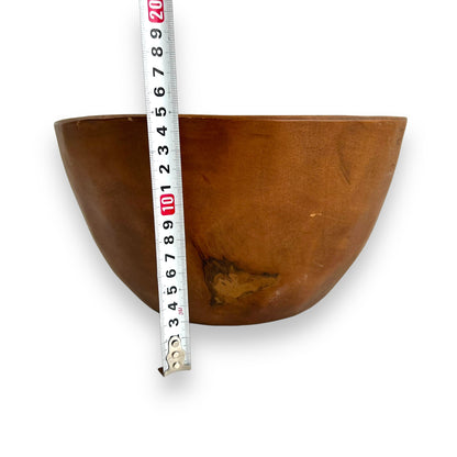 Large wooden pottery barn bowl