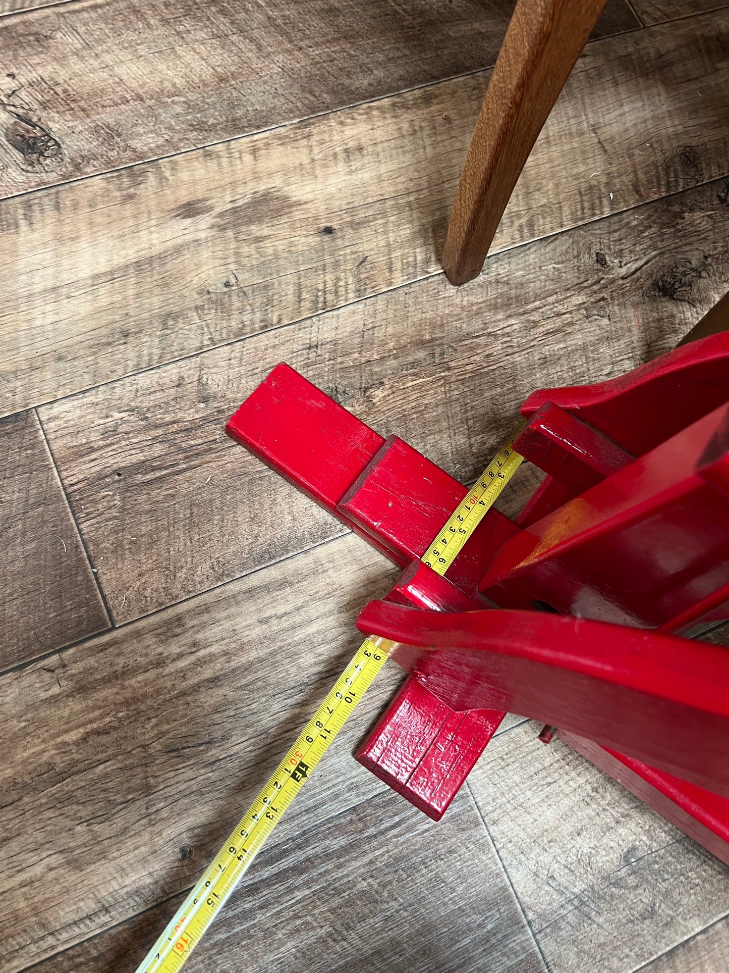 Red Wooden Rocking Horse