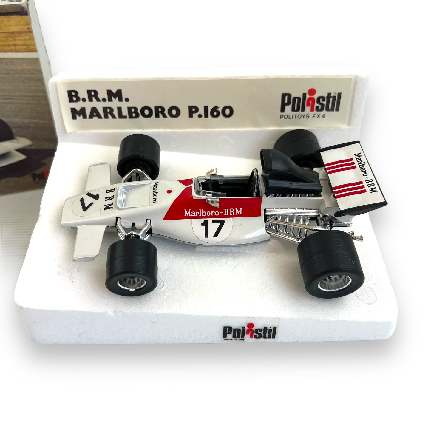 Polistil BRM Marlboro P.160 F1 Model Car 1:25 Scale with Original Box - 1974 Formula 1 Collectible