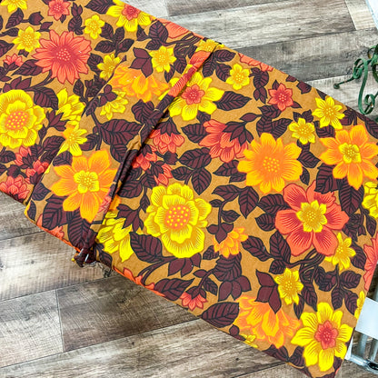 Retro Flower Sun Lounger Cushion