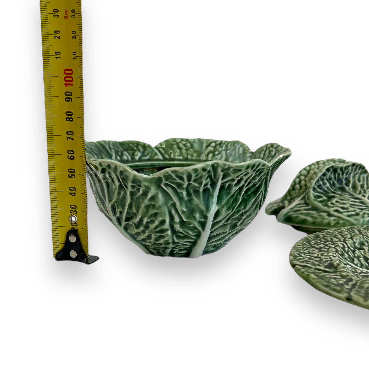 Bordallo Pinheiro Cabbage Ware condiments dish & Plate